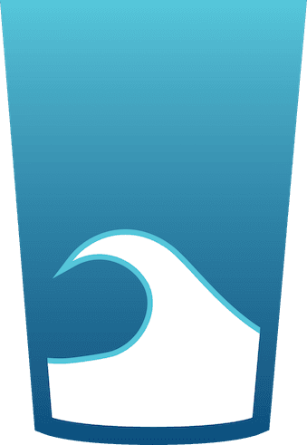 stage 1 marker - a cup of water with a 1 wave icons