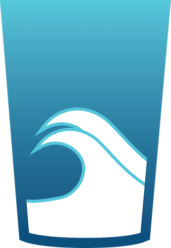 stage 2 marker - a cup of water with a 2 wave icons